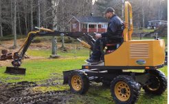 Un excavateur haut de gamme fait maison 